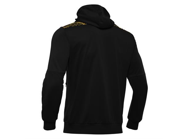 Ishtar Hoody 1/4 Zip Top SORT/GUL XL Treningsgenser med hette - Unisex 