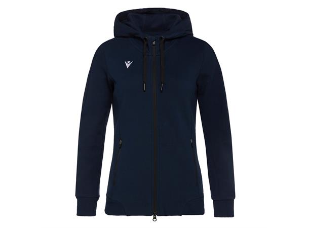 Lyre Full Zip Hooded Jacket W NAV XS Hettejakke i bomullsmiks til dame 