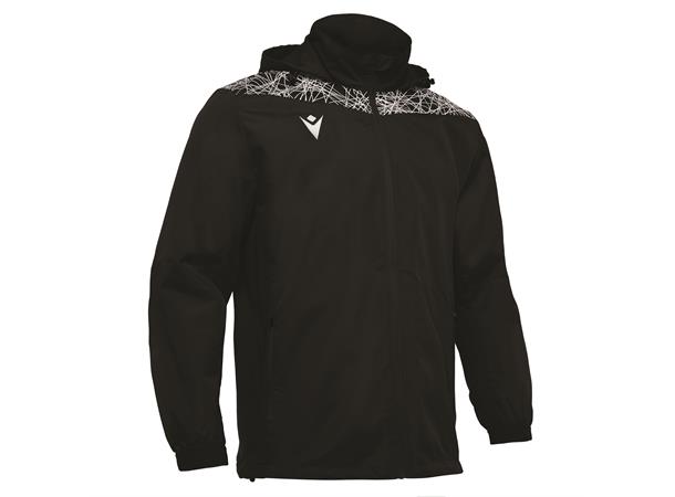 Lahti Showerjacket SORT/HVIT M Vann- og vindavstøtende jakke - Unisex 