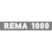 Bremnes Rema 1000 Hvit Stor N Transfermerke 240mm x 36mm