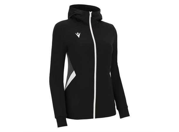 Bastet Full Zip Hoody W BLK/WHT 3XS Teknisk hettejakke til dame 